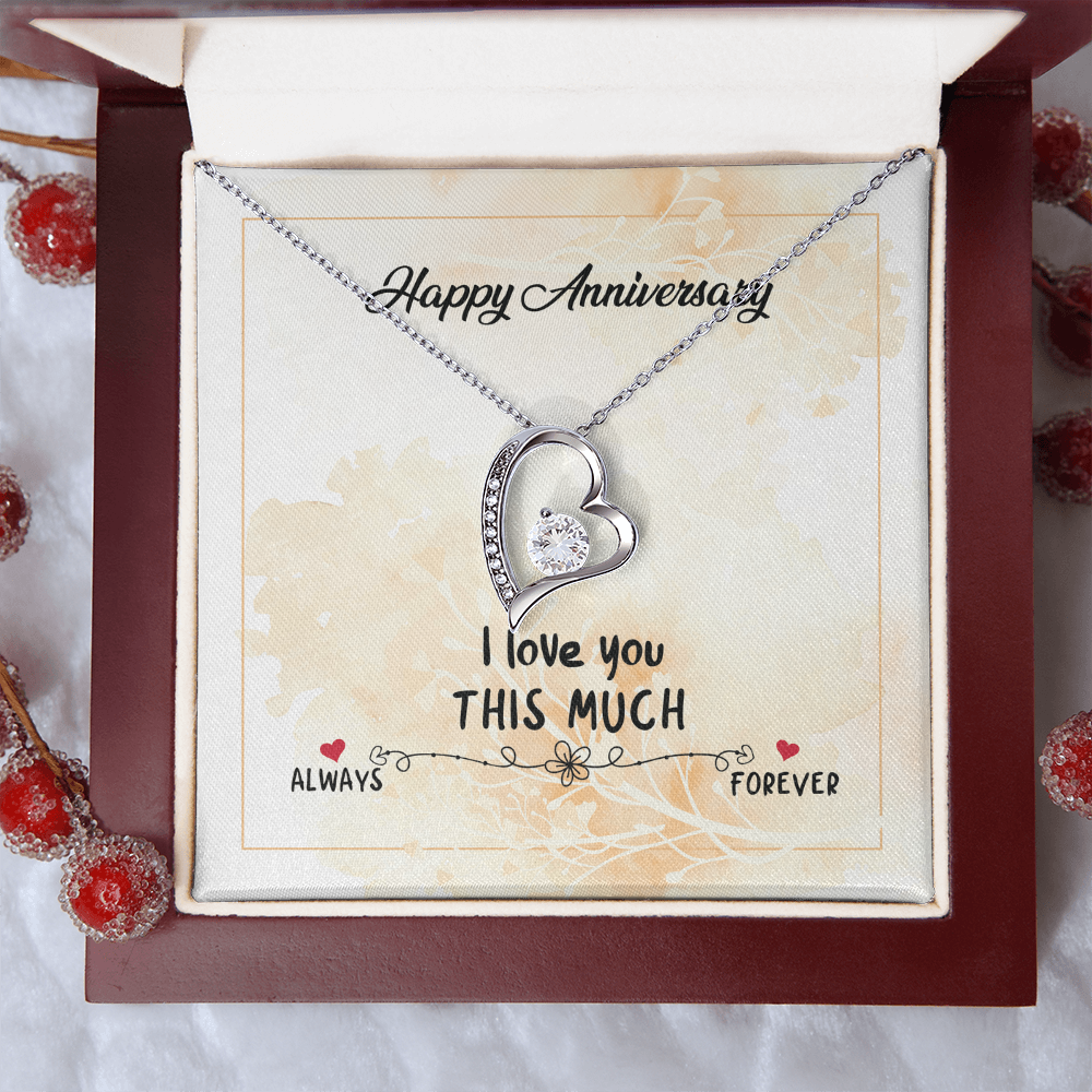 Happy Anniversary Forever Love Necklace