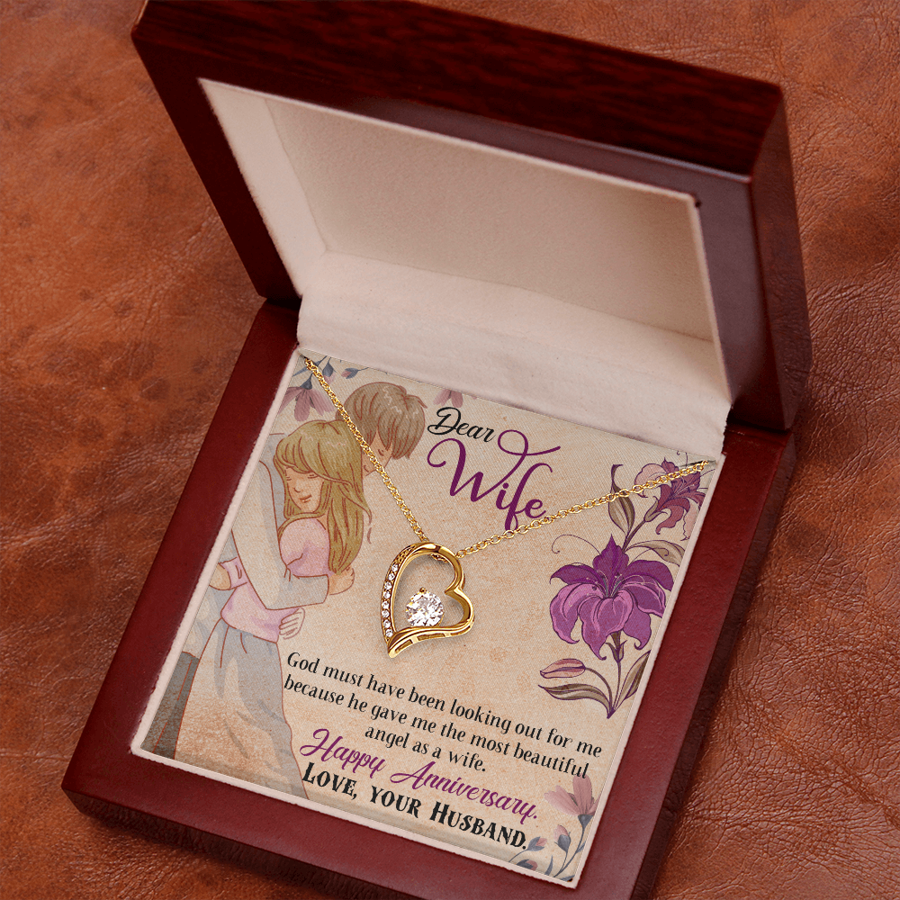 My Angel Wife Heart Necklace