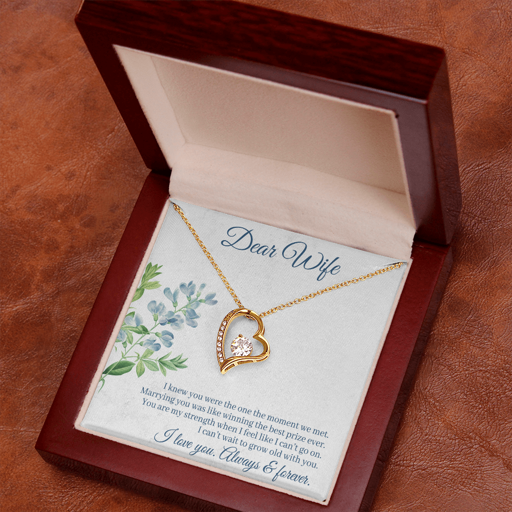I Knew You Were Mine Heart Necklace