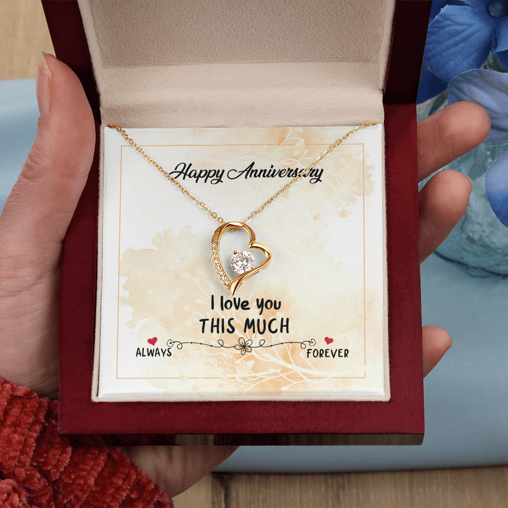 Happy Anniversary Forever Love Necklace