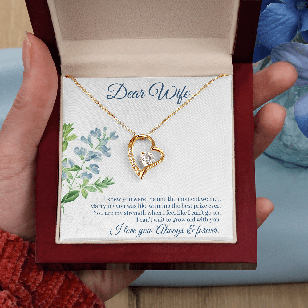 I Knew You Were Mine Heart Necklace