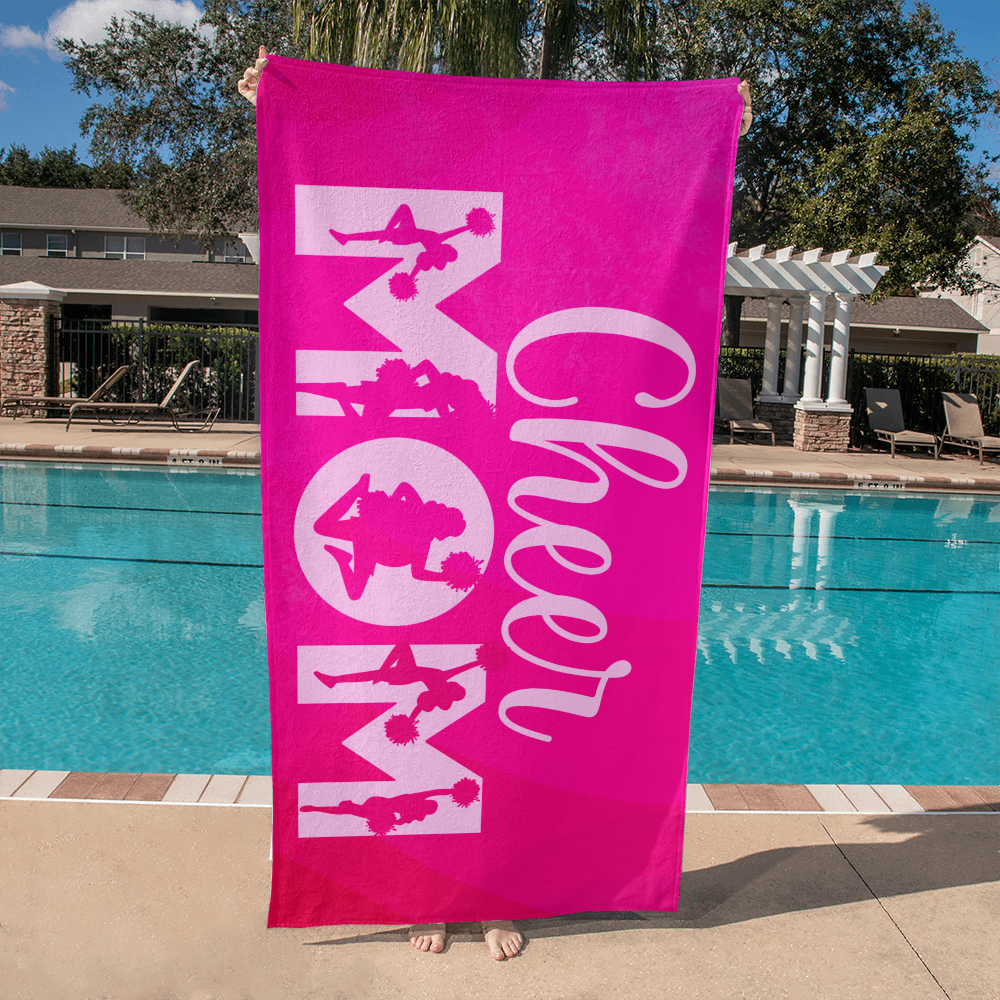 Cheer Mom Beach Towel