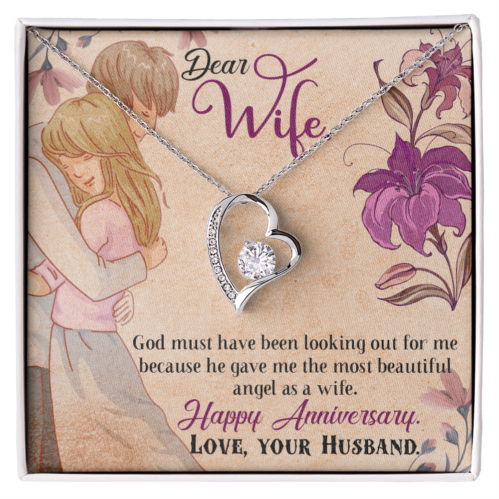 My Angel Wife Heart Necklace