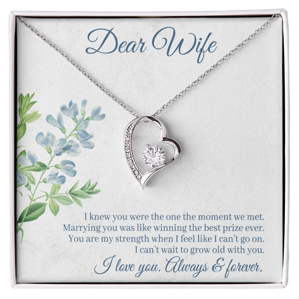 I Knew You Were Mine Heart Necklace