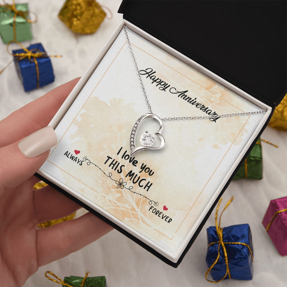 Happy Anniversary Forever Love Necklace