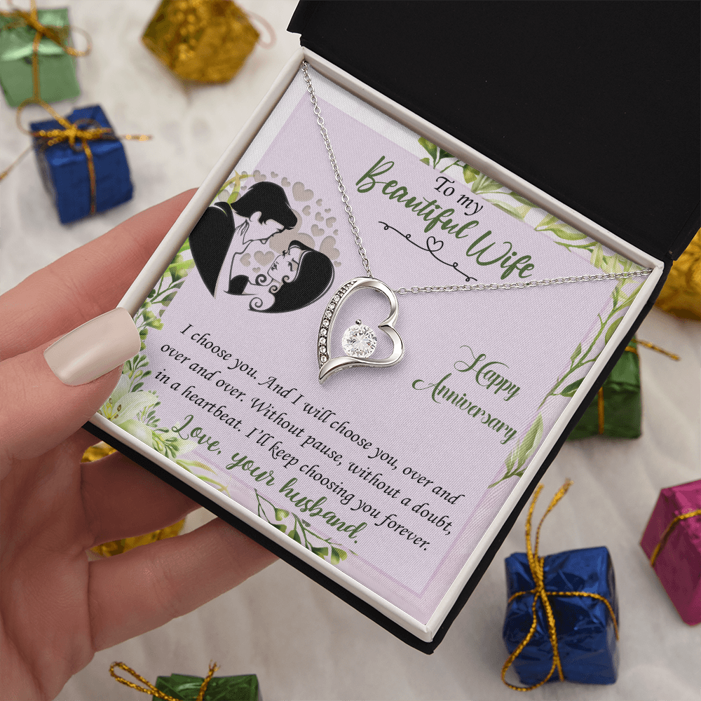I Choose You Heart Necklace