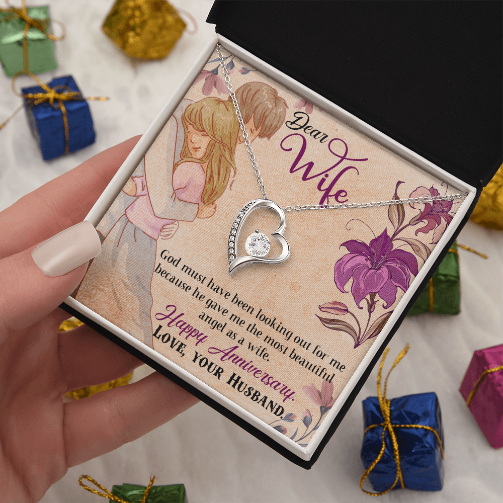 My Angel Wife Heart Necklace