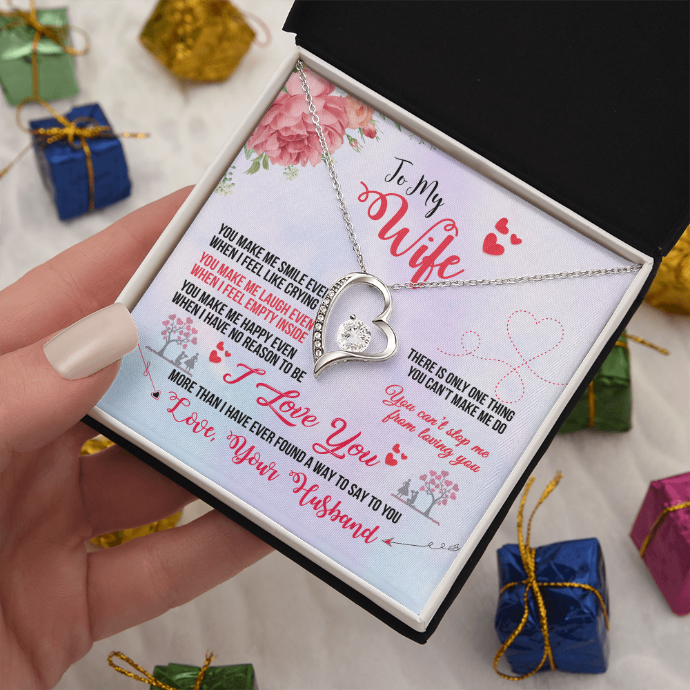 To My Wife Heart Necklace