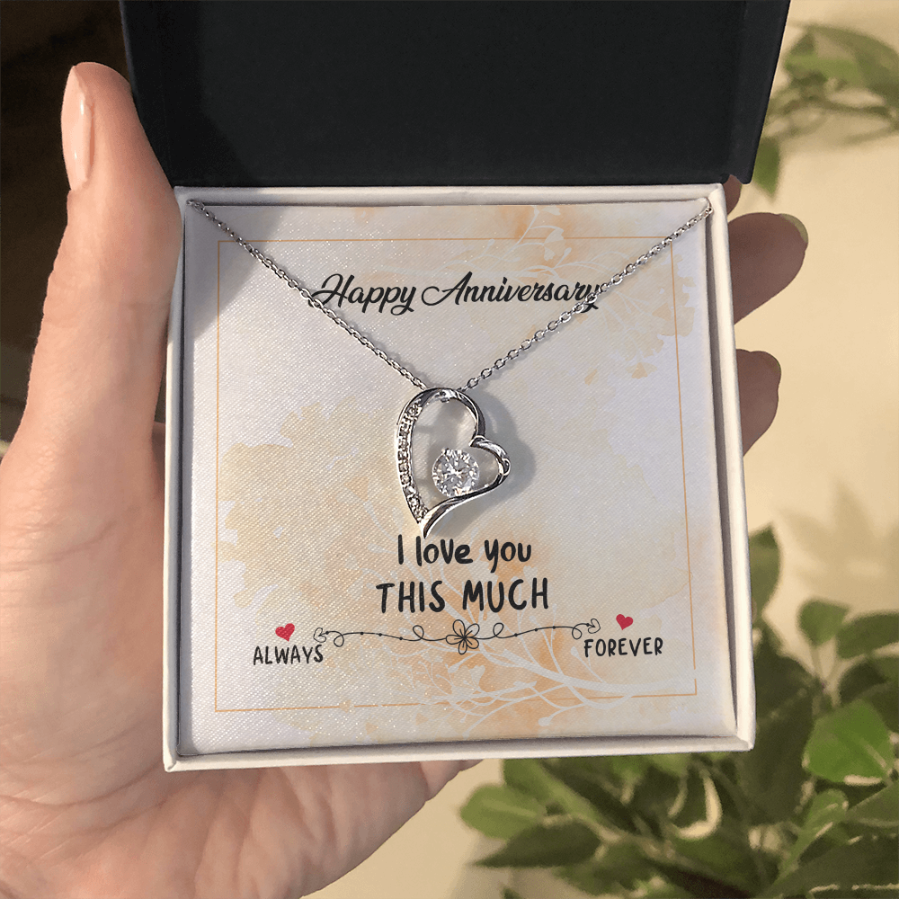 Happy Anniversary Forever Love Necklace