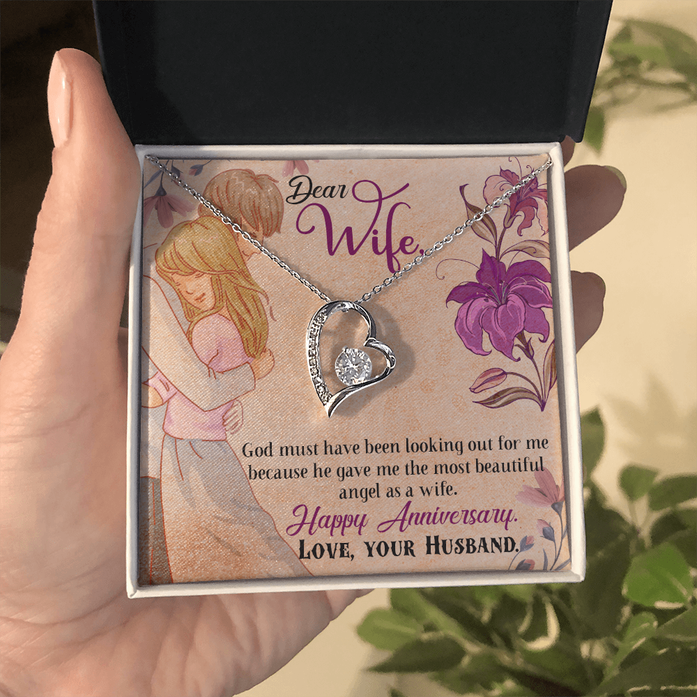 My Angel Wife Heart Necklace