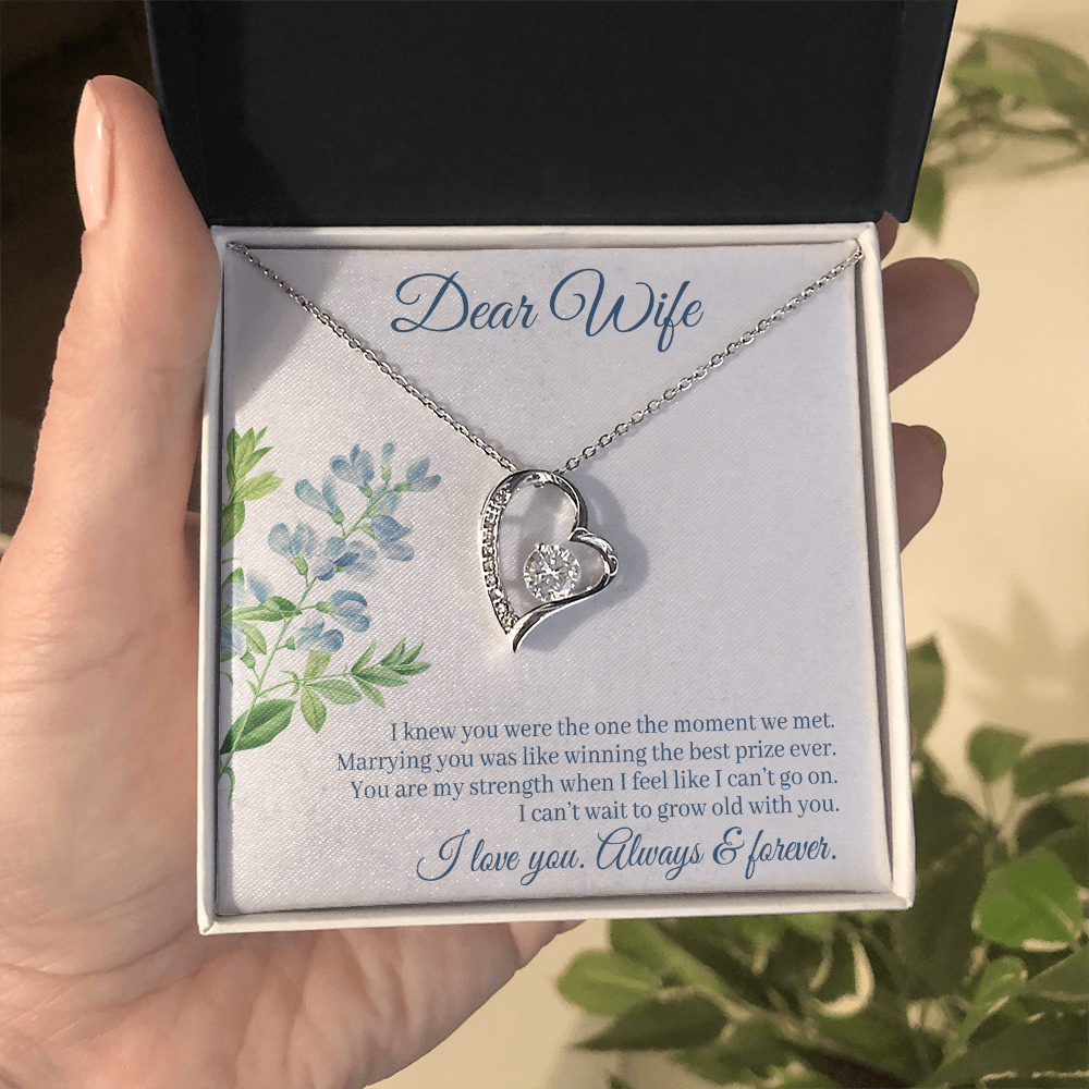 I Knew You Were Mine Heart Necklace