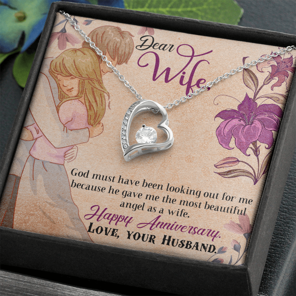 My Angel Wife Heart Necklace