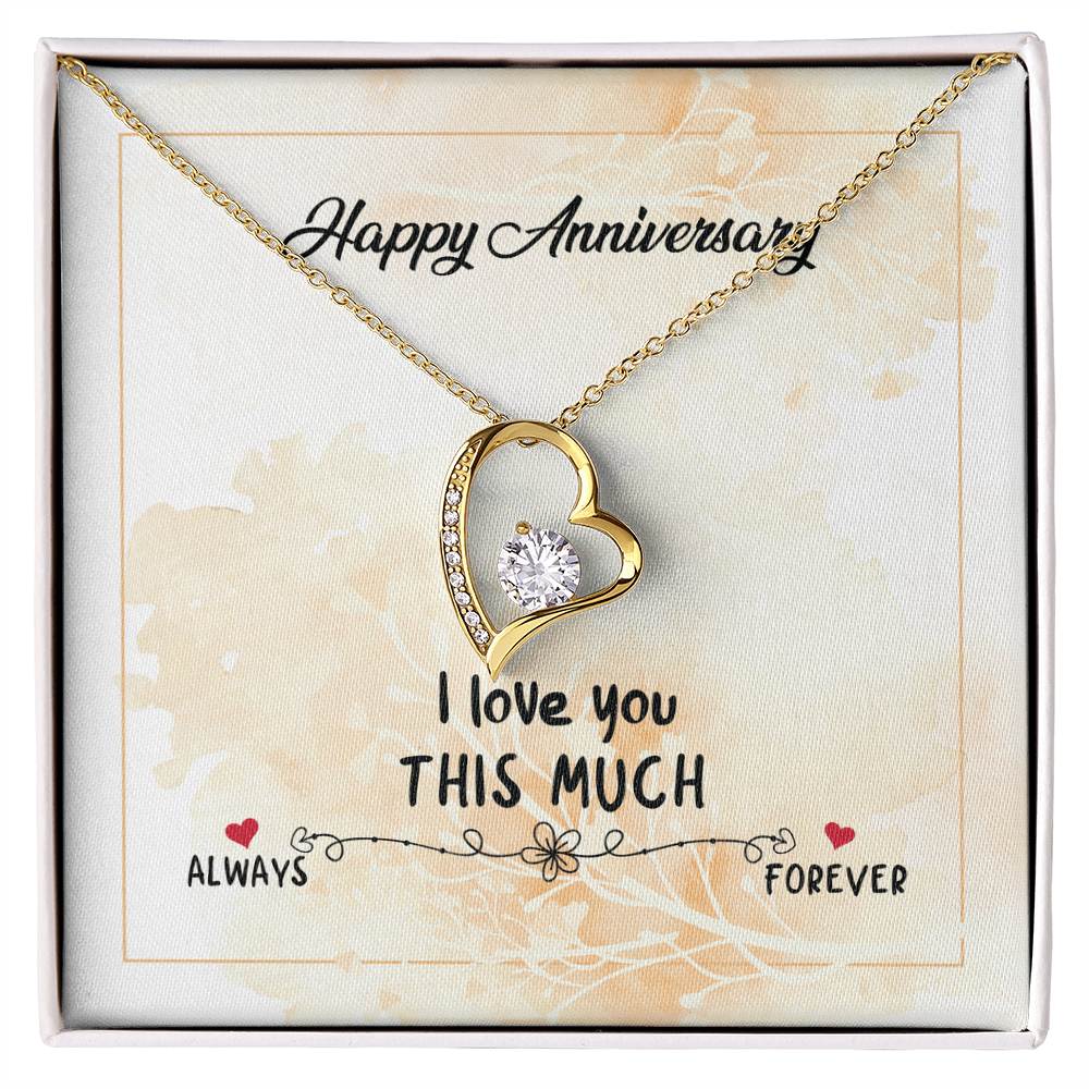 Happy Anniversary Forever Love Necklace