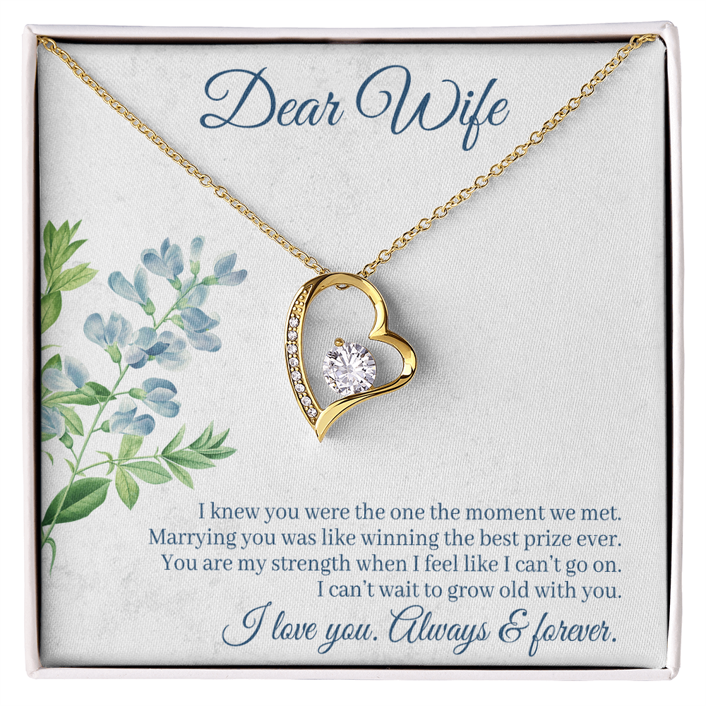 I Knew You Were Mine Heart Necklace