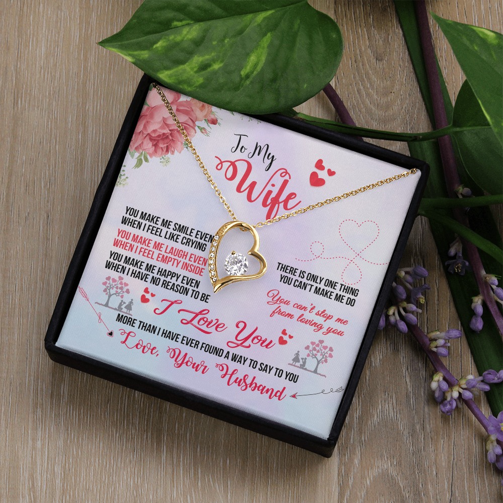 To My Wife Heart Necklace