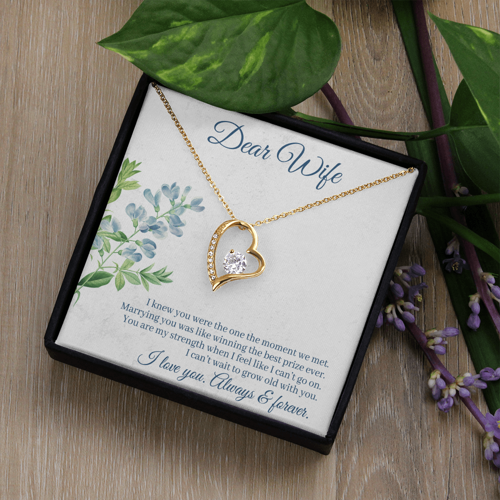 I Knew You Were Mine Heart Necklace