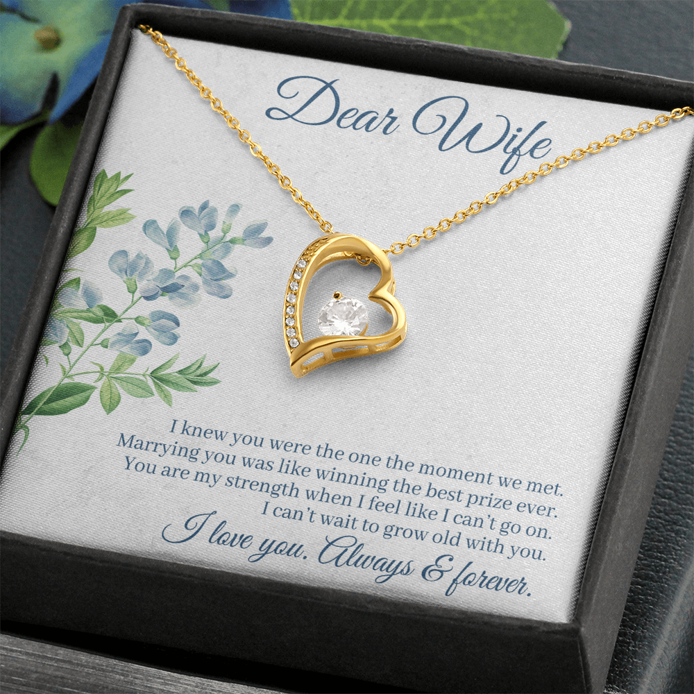 I Knew You Were Mine Heart Necklace