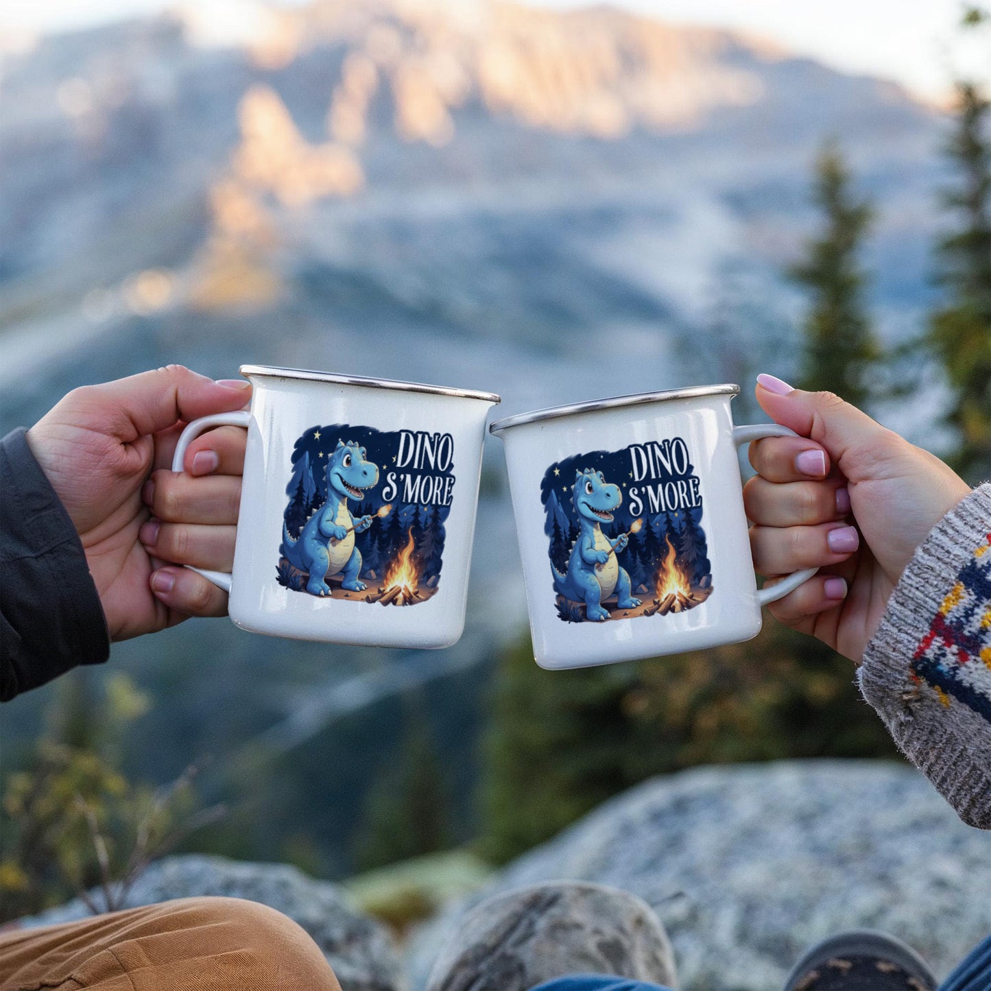 Dino S'More Stainless Steel Camping Mug