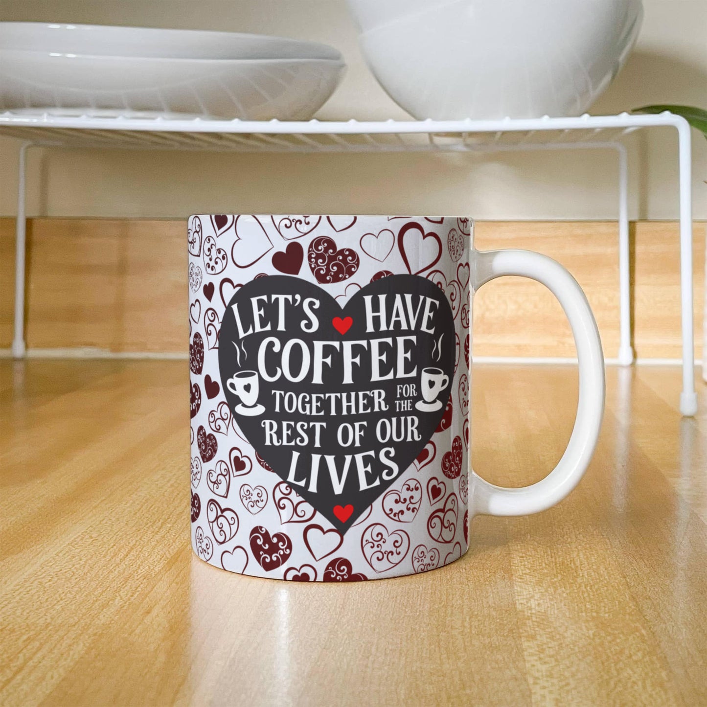 Let's Have Coffee 11 oz Ceramic Mug