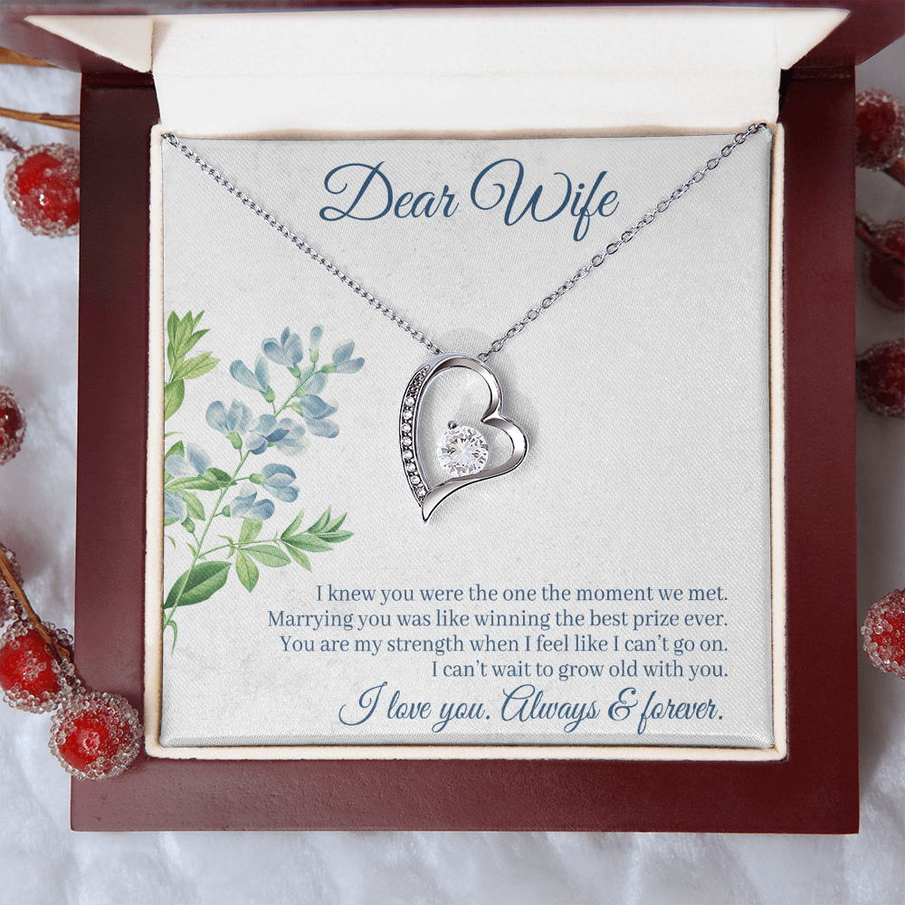 I Knew You Were Mine Heart Necklace