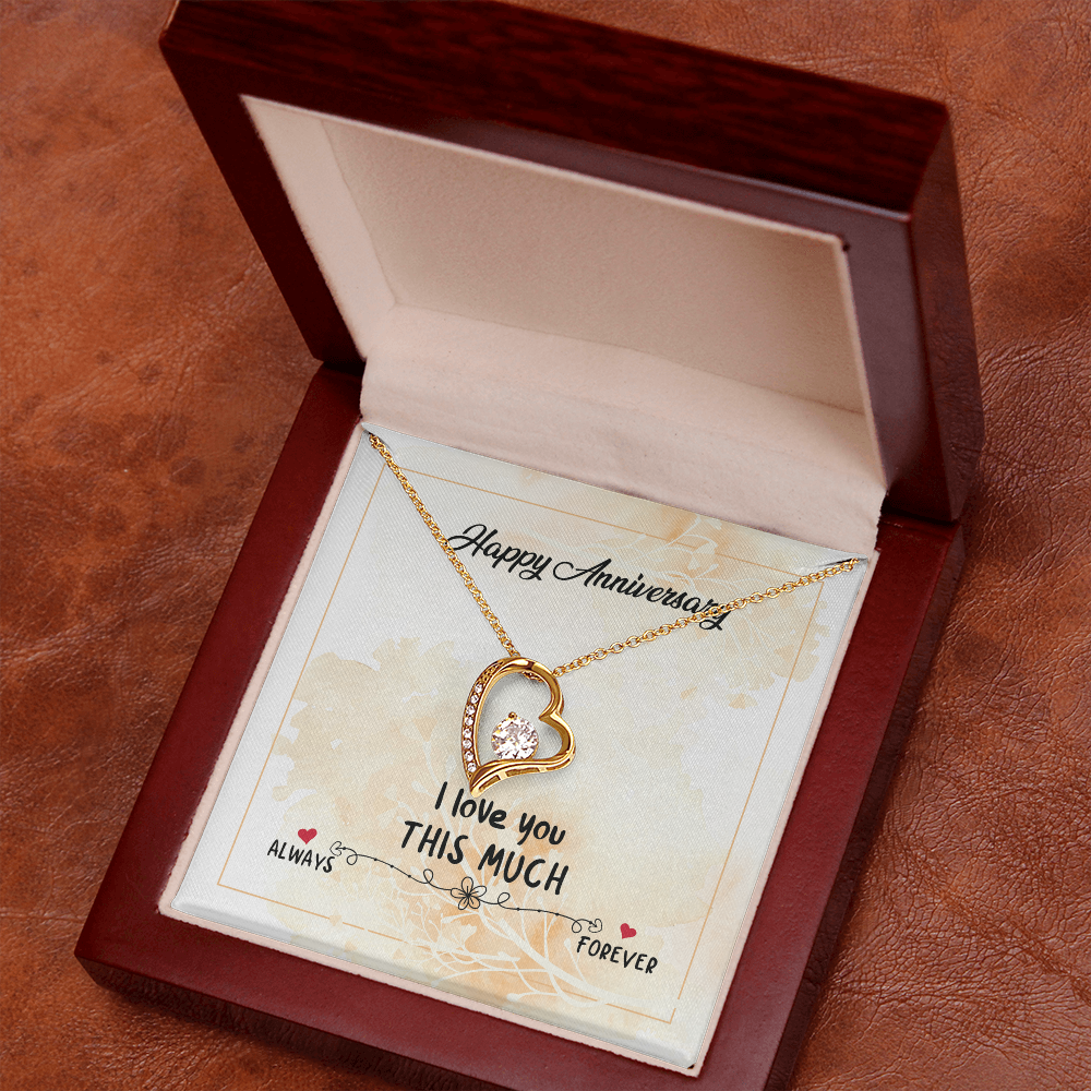 Happy Anniversary Forever Love Necklace