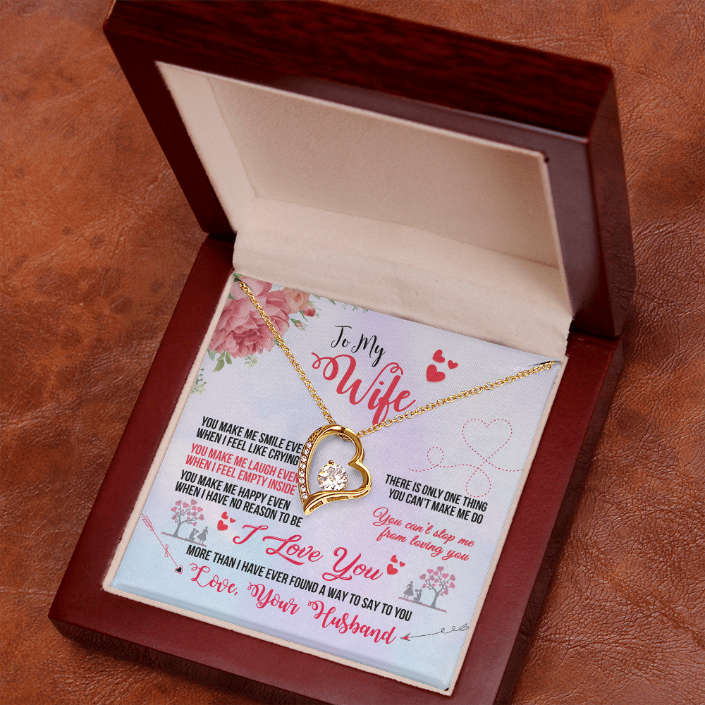 To My Wife Heart Necklace