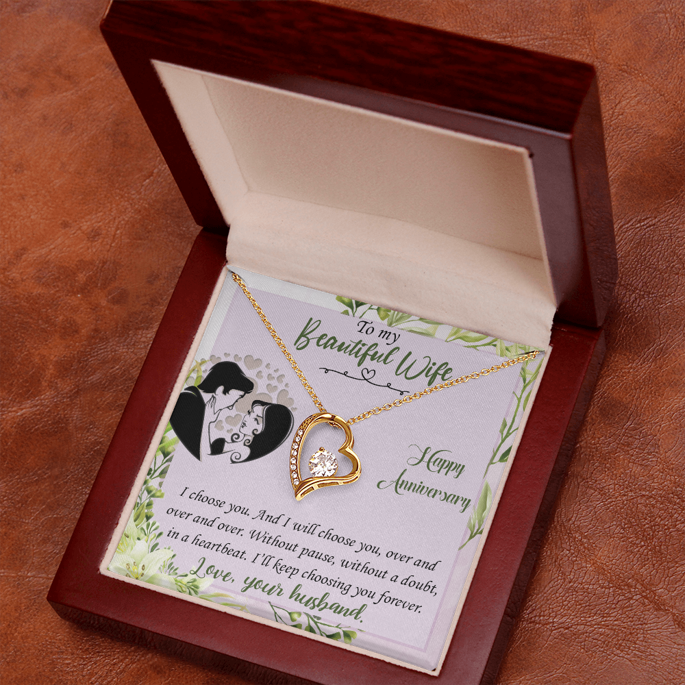 I Choose You Heart Necklace