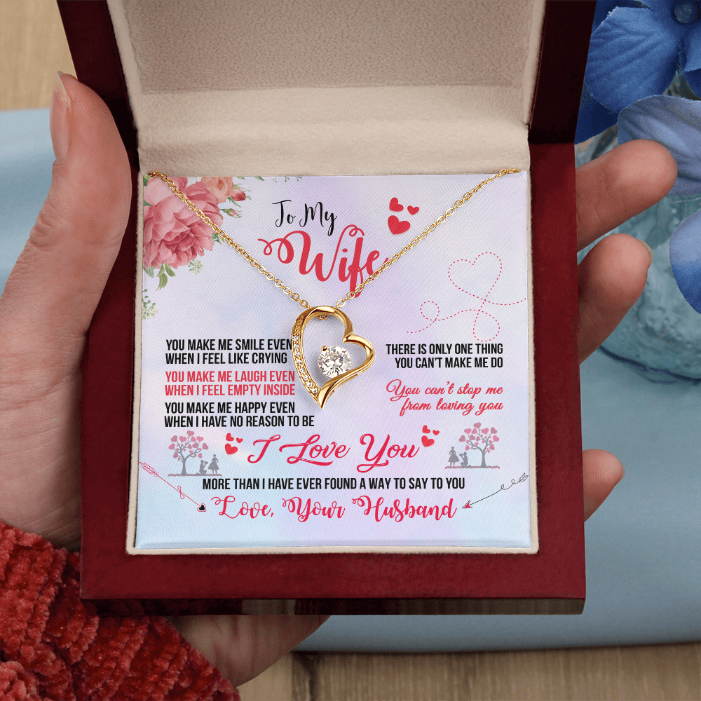 To My Wife Heart Necklace