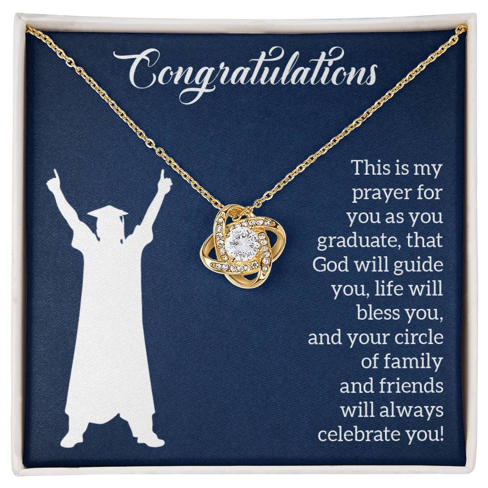 Graduation Celebration Prayer Necklace