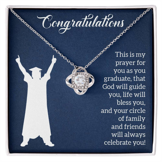 Graduation Celebration Prayer Necklace