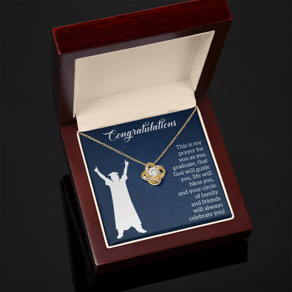 Graduation Celebration Prayer Necklace