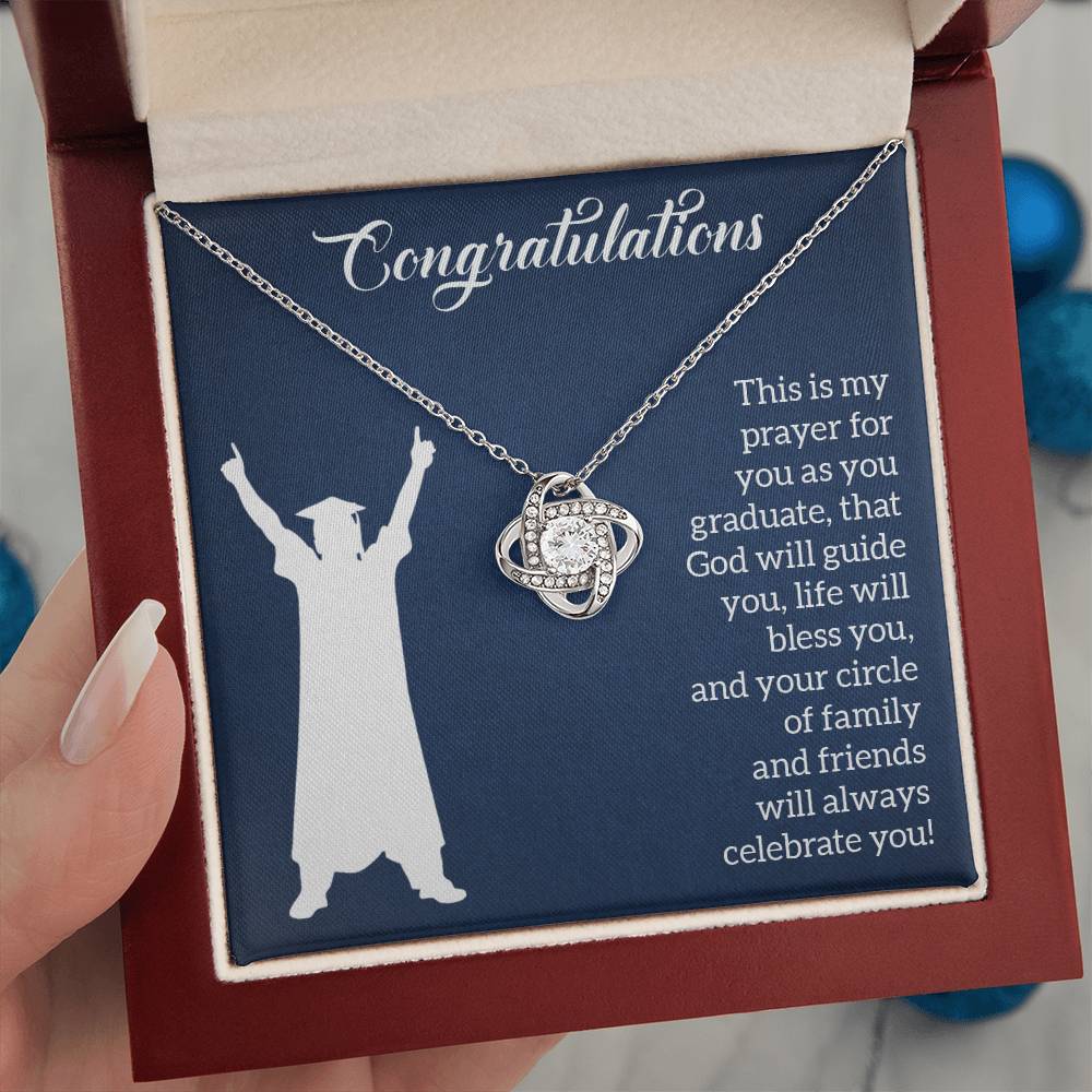 Graduation Celebration Prayer Necklace