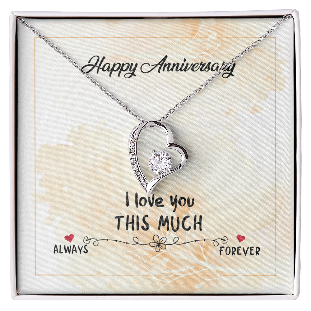 Happy Anniversary Forever Love Necklace