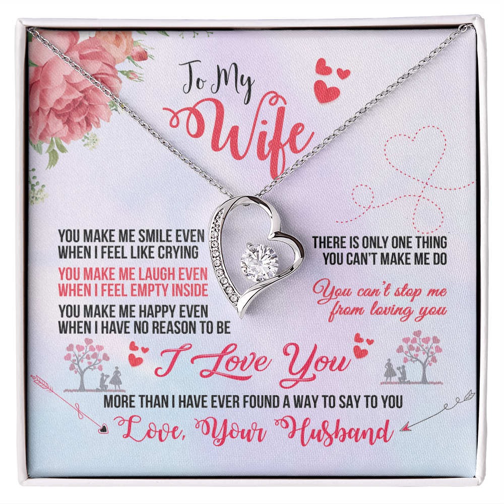 To My Wife Heart Necklace