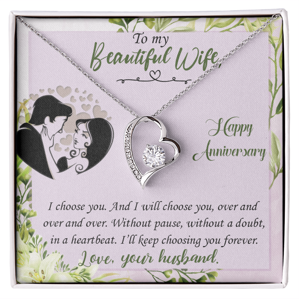 I Choose You Heart Necklace