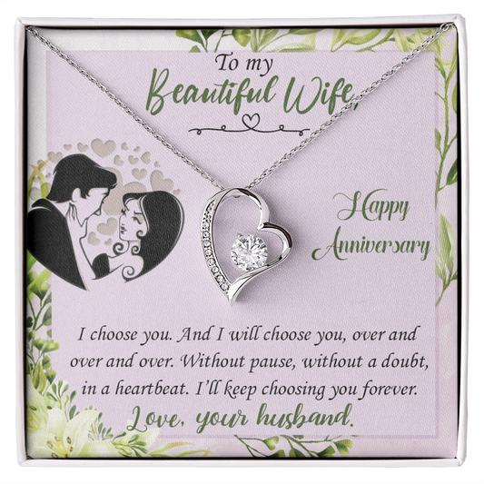 I Choose You Heart Necklace