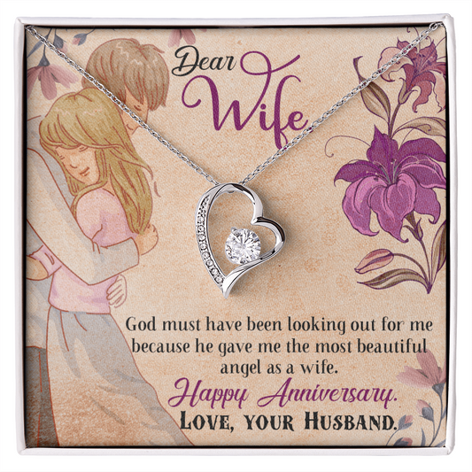 My Angel Wife Heart Necklace