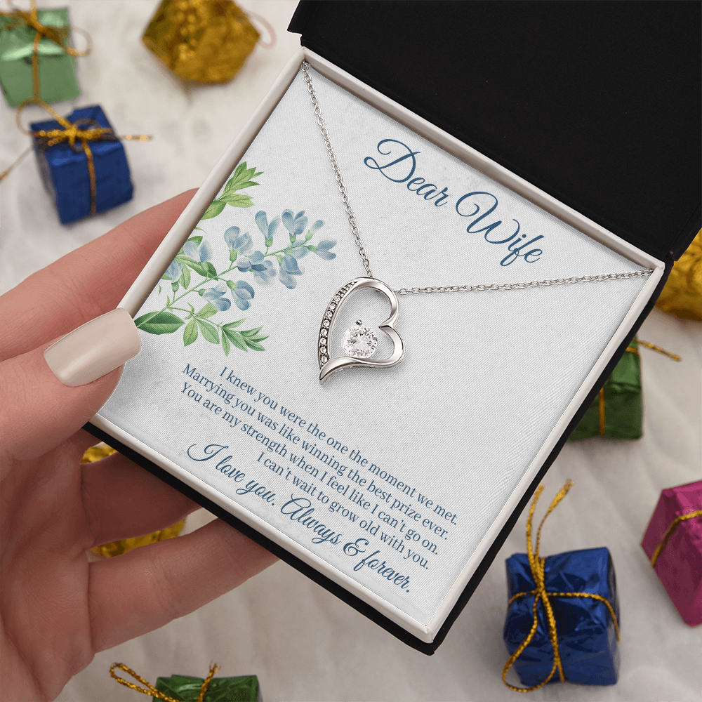 I Knew You Were Mine Heart Necklace