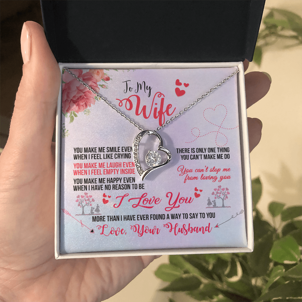 To My Wife Heart Necklace