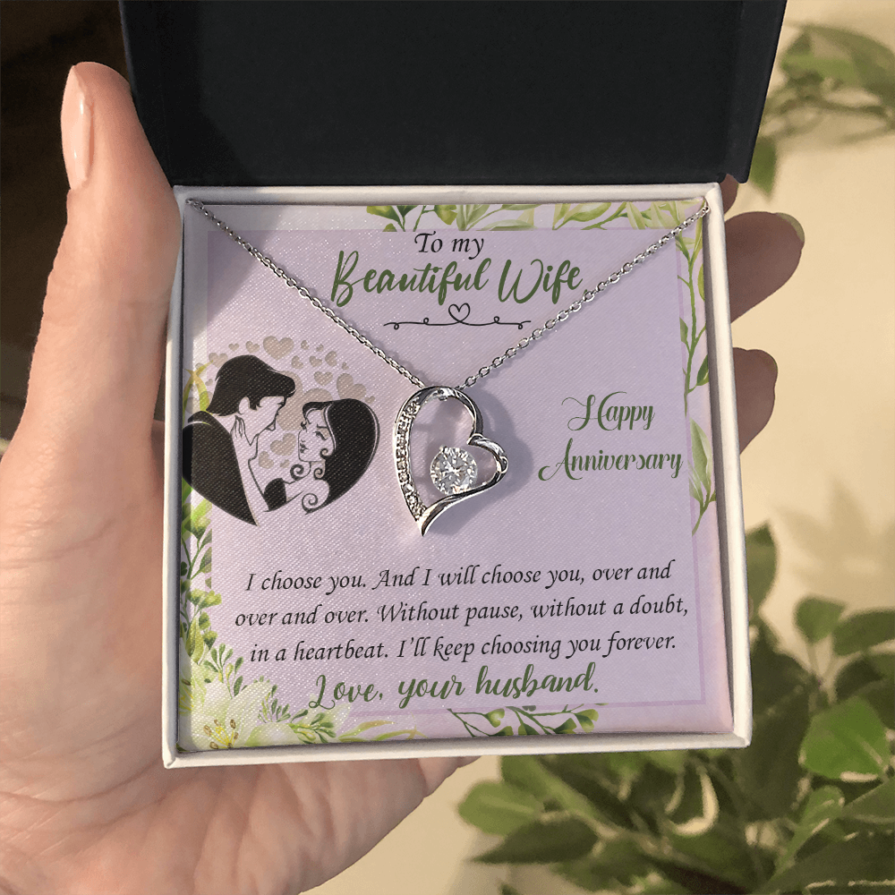 I Choose You Heart Necklace
