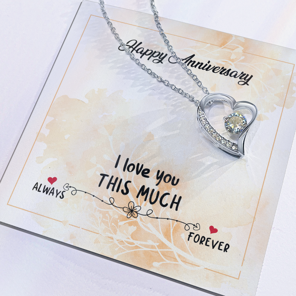Happy Anniversary Forever Love Necklace