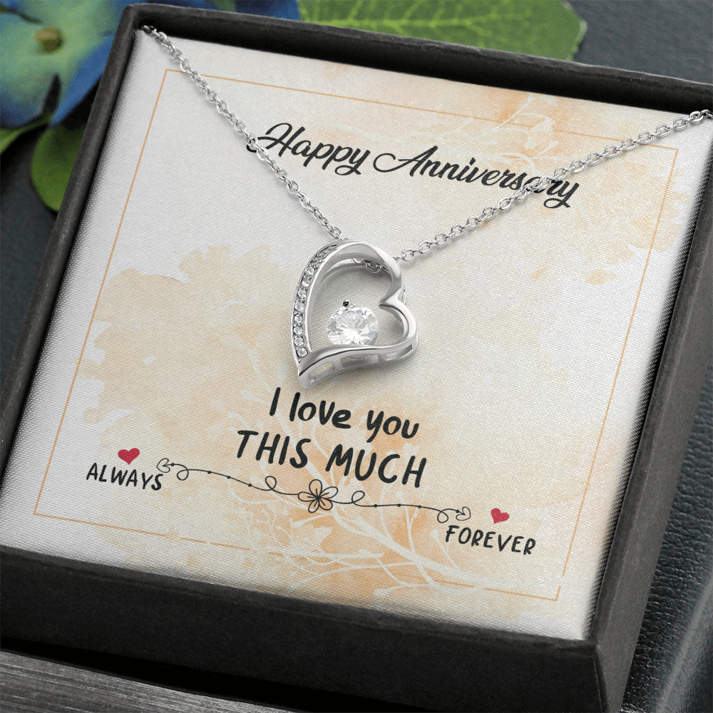 Happy Anniversary Forever Love Necklace