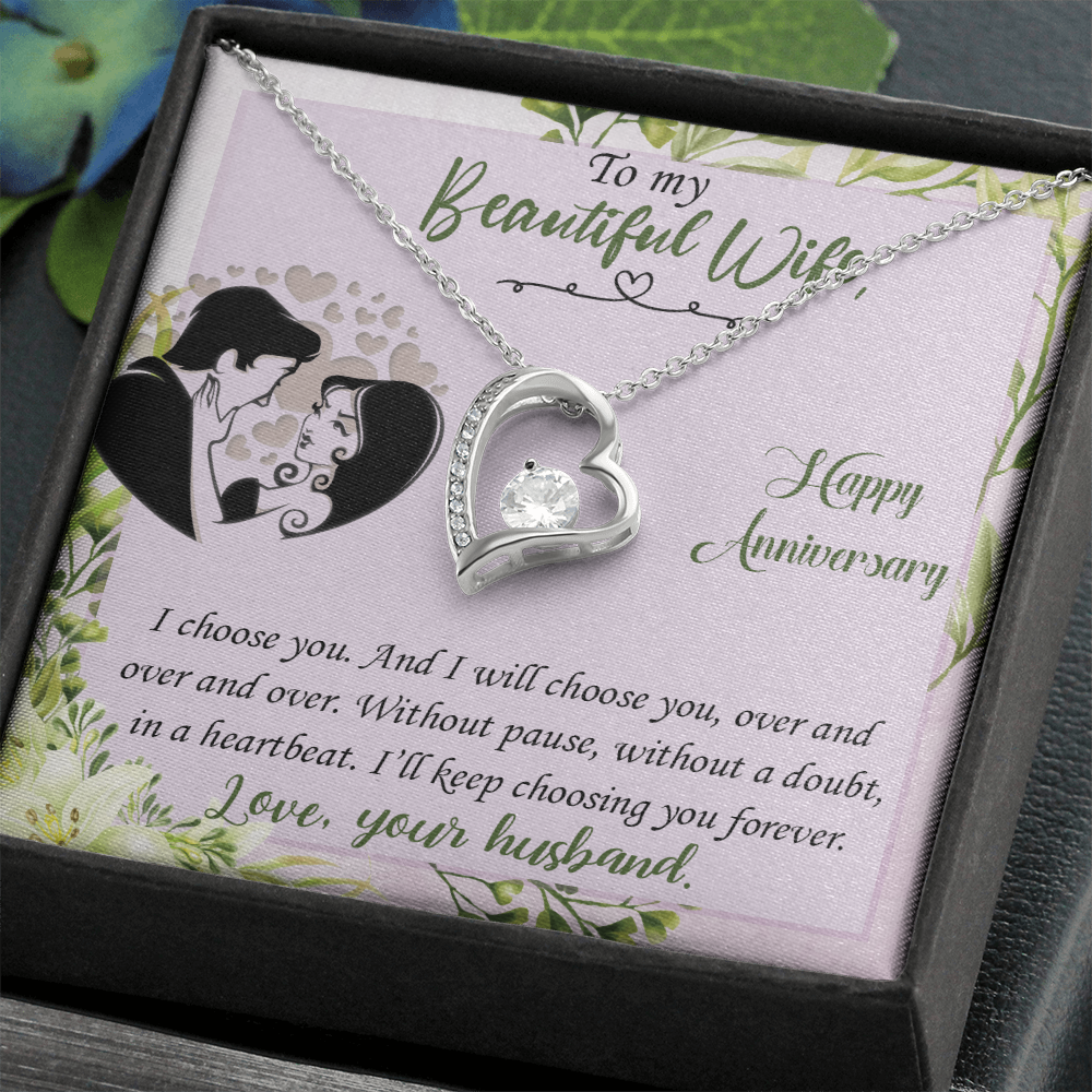 I Choose You Heart Necklace