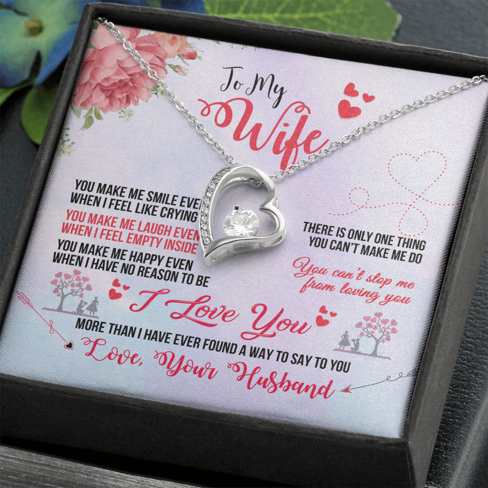 To My Wife Heart Necklace