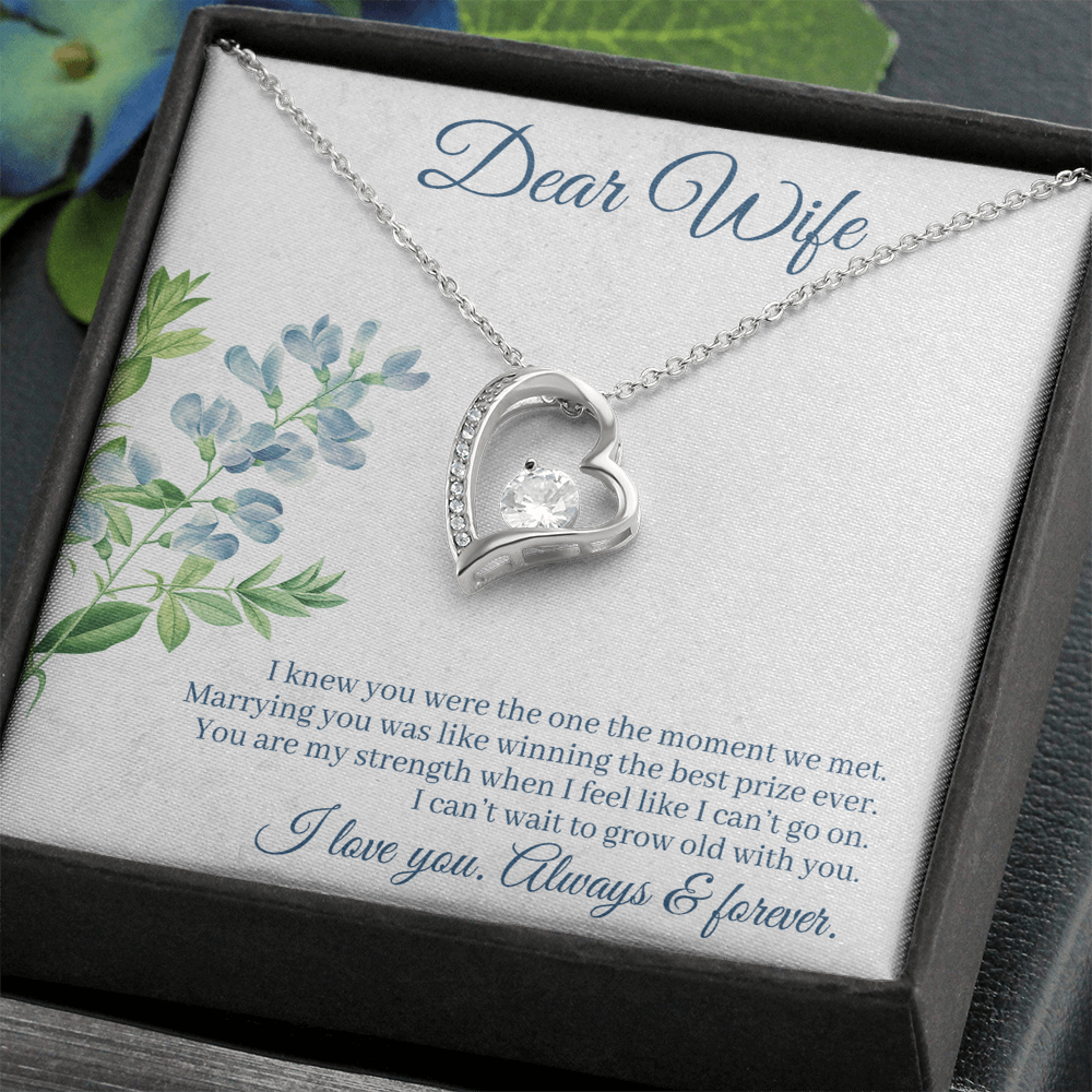 I Knew You Were Mine Heart Necklace