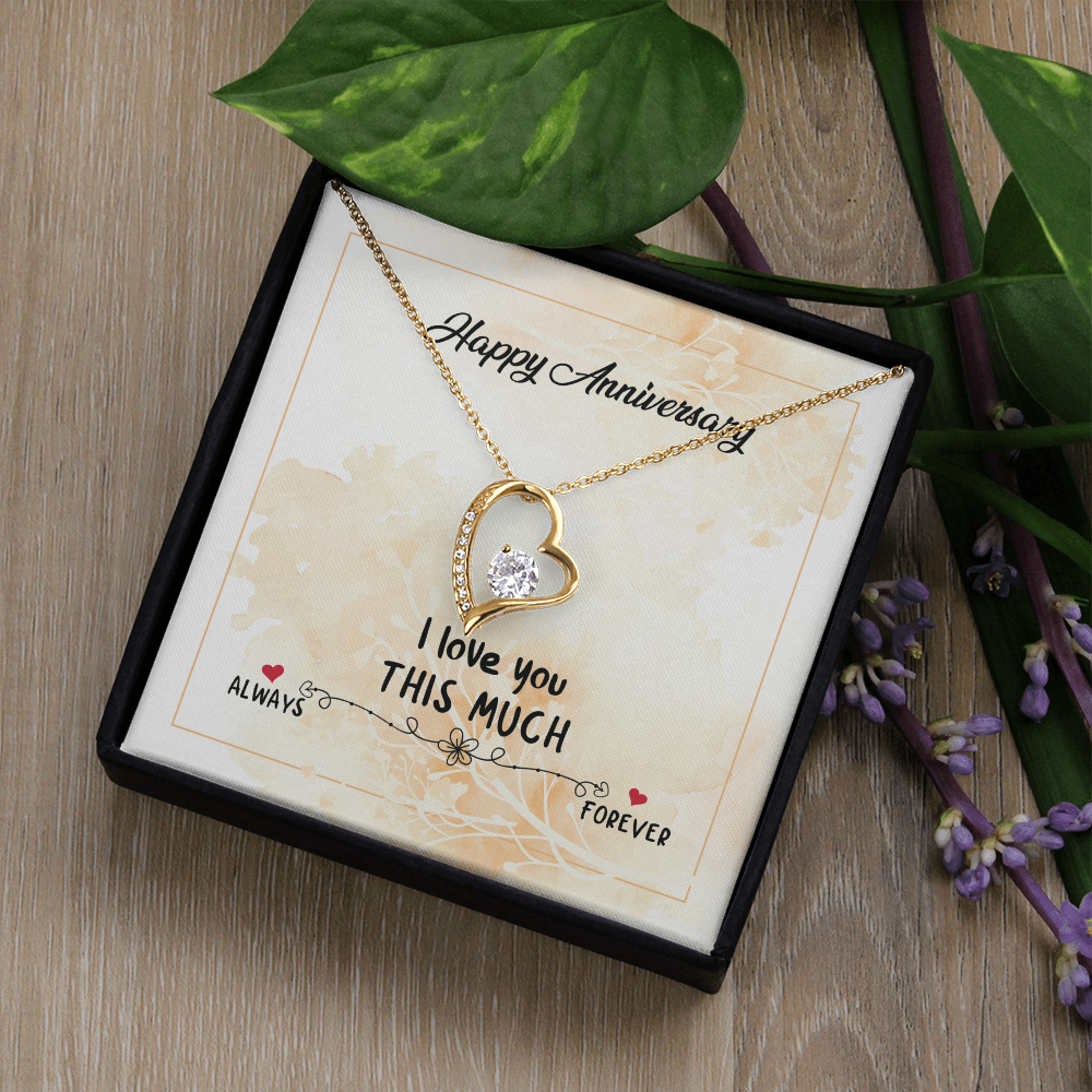 Happy Anniversary Forever Love Necklace