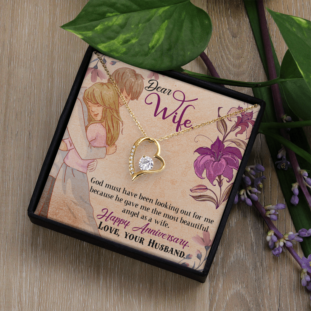 My Angel Wife Heart Necklace