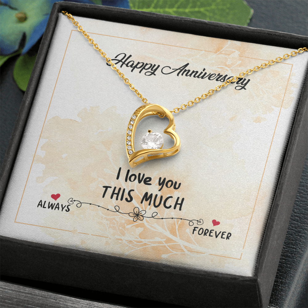 Happy Anniversary Forever Love Necklace