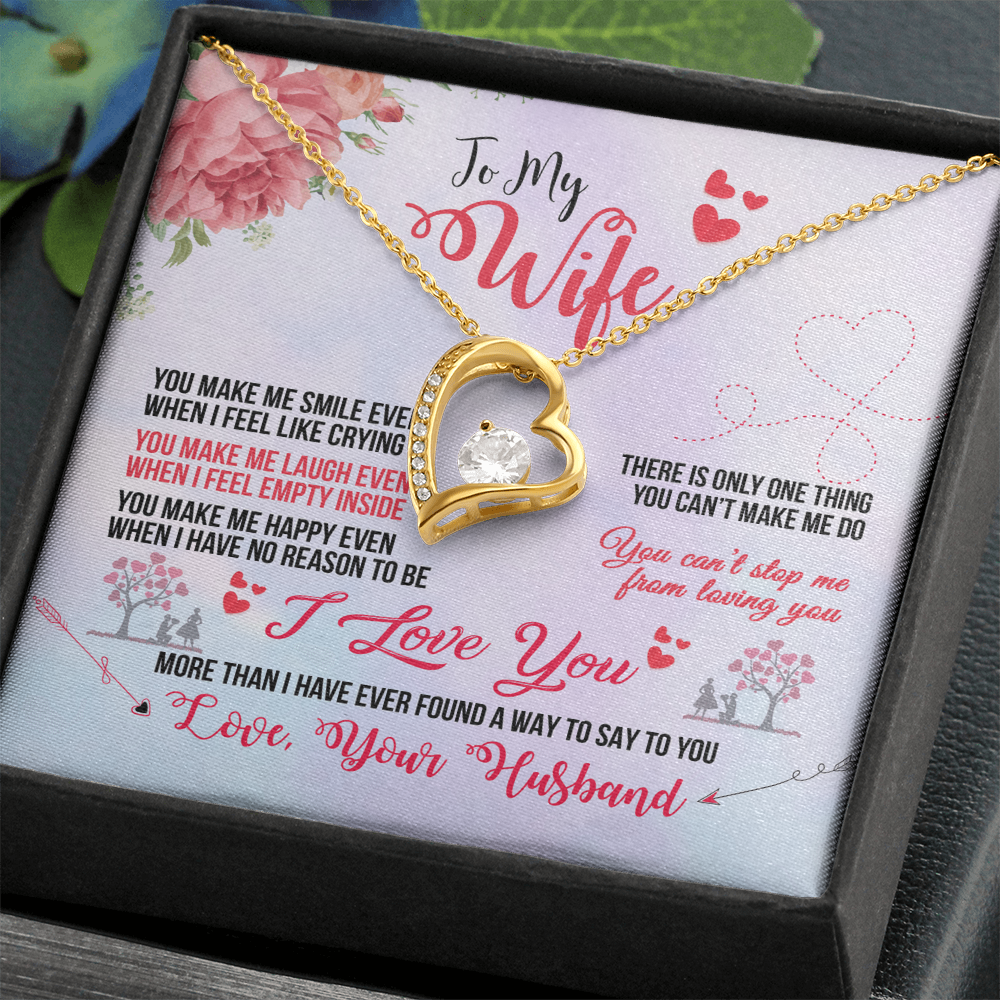 To My Wife Heart Necklace