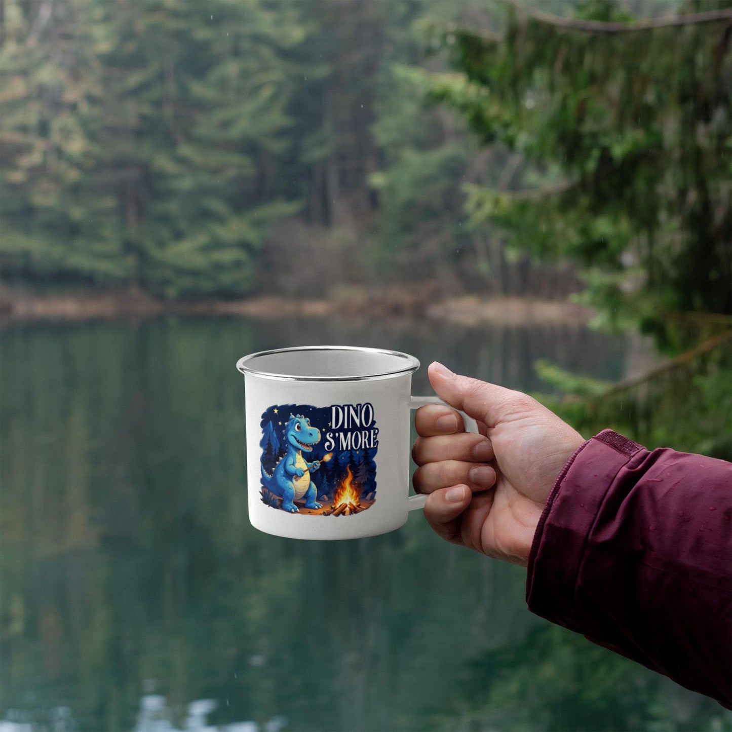 Dino S'More Stainless Steel Camping Mug